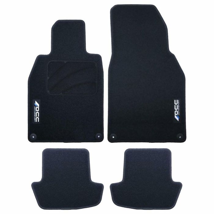 Set de Alfombrillas para Coche OCC Motorsport OCCPS0014LOG Negro Porsche 911 992 Terciopelo 5 Piezas 17