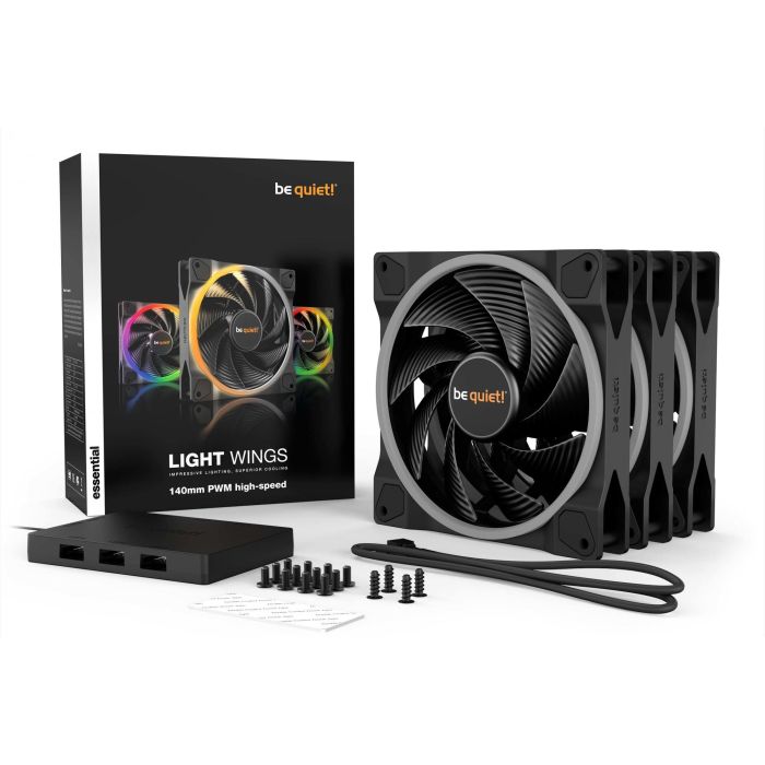 140mm be quiet! LIGHT WINGS 140mm PWM high-speed ARGB Triple-Pack 5