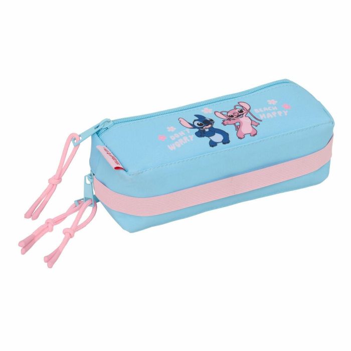 Portatodo Triple Lilo & Stitch Happy Azul cielo 22 x 8,5 x 6 cm 3 Portatodo Triple Lilo & Stitch Happy Azul cielo 22 x 8,5 x 6 cm 3