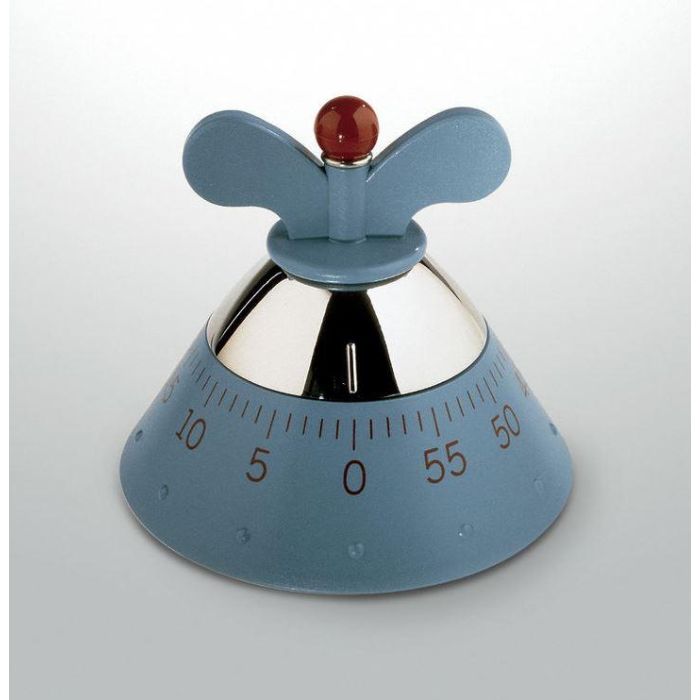 Alessi A09 Temporizador de Cocina Mecánico Diseño Michael Graves Azul 1 Alessi A09 Temporizador de Cocina Mecánico Diseño Michael Graves Azul 1