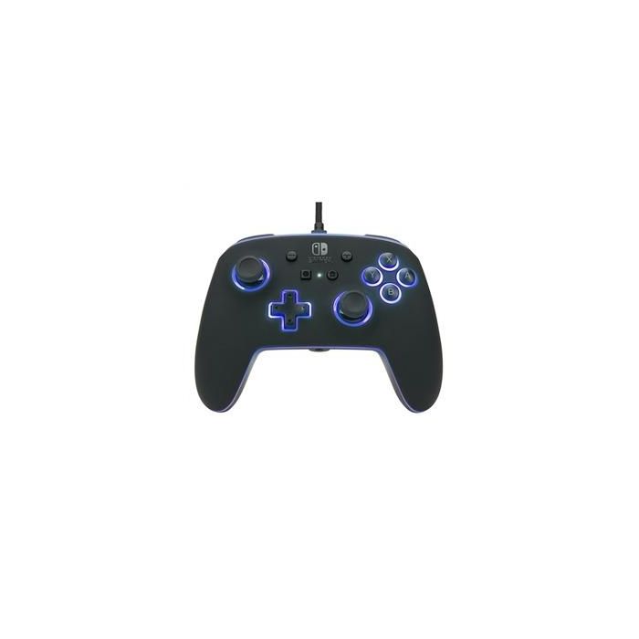 PowerA 1510925-01 Mando con Cable Mejorado Spectra LED para Nintendo Switch, 8 Colores, Efectos LED, Botones Asignables, Compatible con Switch y Switch OLED