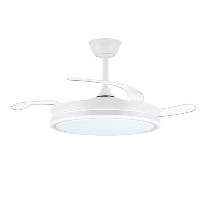Ventilador de Techo CristalRecord EVO RETRAC Transparente 72 W 6 Ventilador de Techo CristalRecord EVO RETRAC Transparente 72 W 6