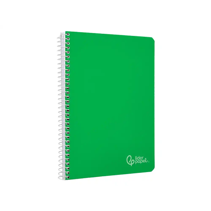 Liderpapel Cuaderno Espiral A4 Witty Tapa Dura 80 Hojas 90gr Pauta 2,5mm Con Margen Color Verde 3