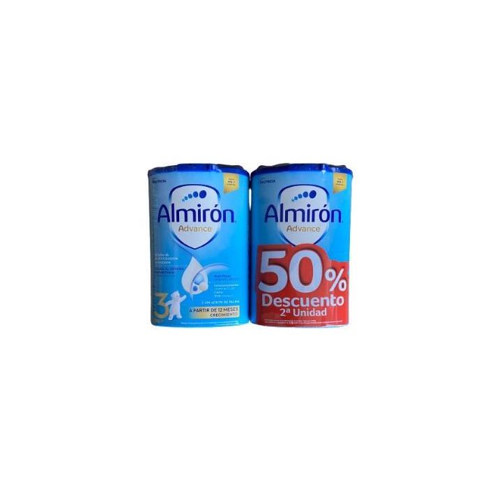 Almirón Advance 3 Bipack 2x800g Leche de Crecimiento para Niños de 2 Años con 50% de Descuento
