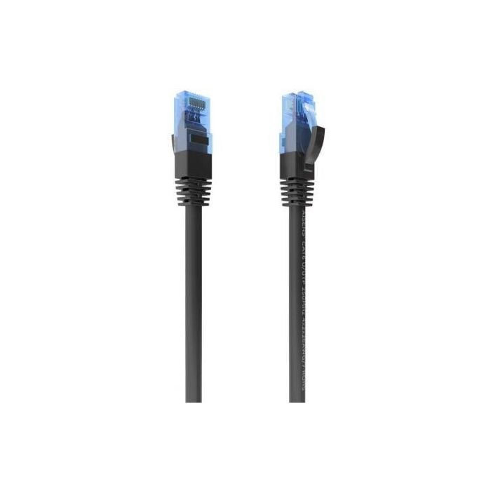 AISENS - CABLE DE RED LATIGUILLO RJ45 CAT.6 UTP AWG26 CCA, NEGRO, 30CM