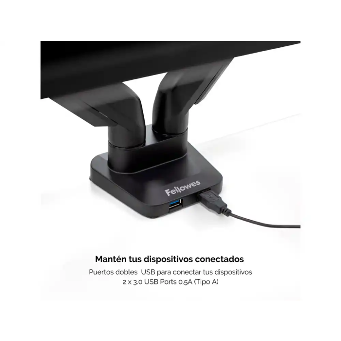 Fellowes Platinum Series Dual Arm Brazo para Monitor Doble VESA Pantallas hasta 9" 1