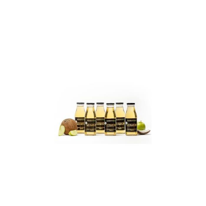 Refix Bebida Funcional Coco y Manzana Ecológica, Agua de Mar, Hidratante y Electrolitos, Pack 6 Botellas x 500ml
