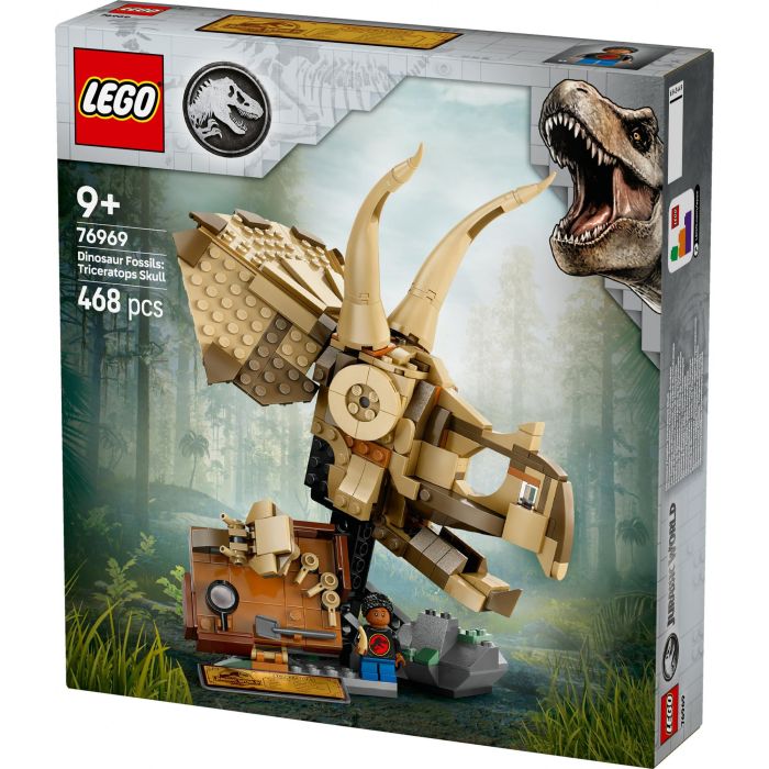 LEGO 76969 Jurassic World Fósiles de Dinosaurios: Cráneo de Triceratops - Set de Construcción para Niños 9 Años 9 LEGO 76969 Jurassic World Fósiles de Dinosaurios: Cráneo de Triceratops - Set de Construcción para Niños 9 Años 9