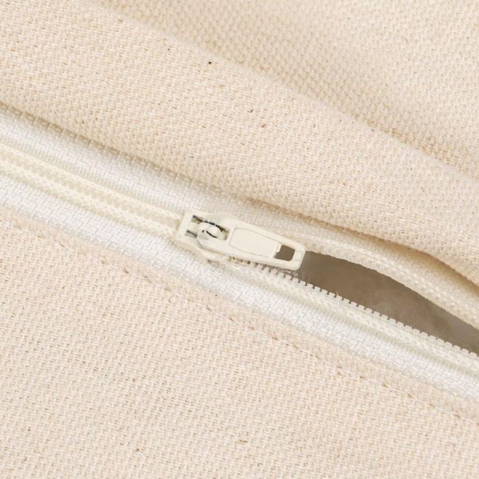 Cojín Blanco y Negro Algodón / Poliéster 40 X 60 cm