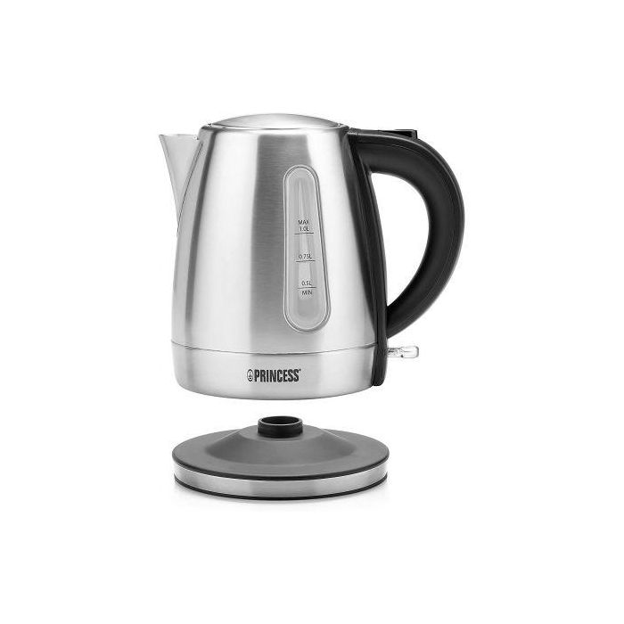 Princess Hervidor de Agua 236023 - 2200W, 1L de Capacidad, Acero Inoxidable, Apagado Automático y Protección contra Ebullición en Seco 1