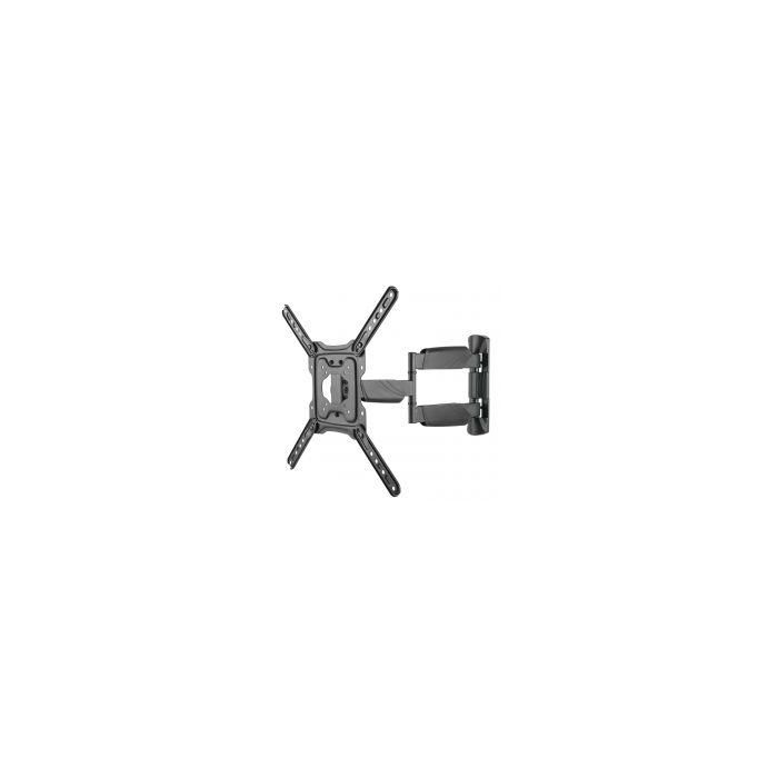 Ewent EW1525 Soporte TV Pared para pantallas 23-55 pulgadas hasta 35kg, VESA 75x75 a 400x400mm, Inclinable, Giratorio, Altura Ajustable, Negro 1