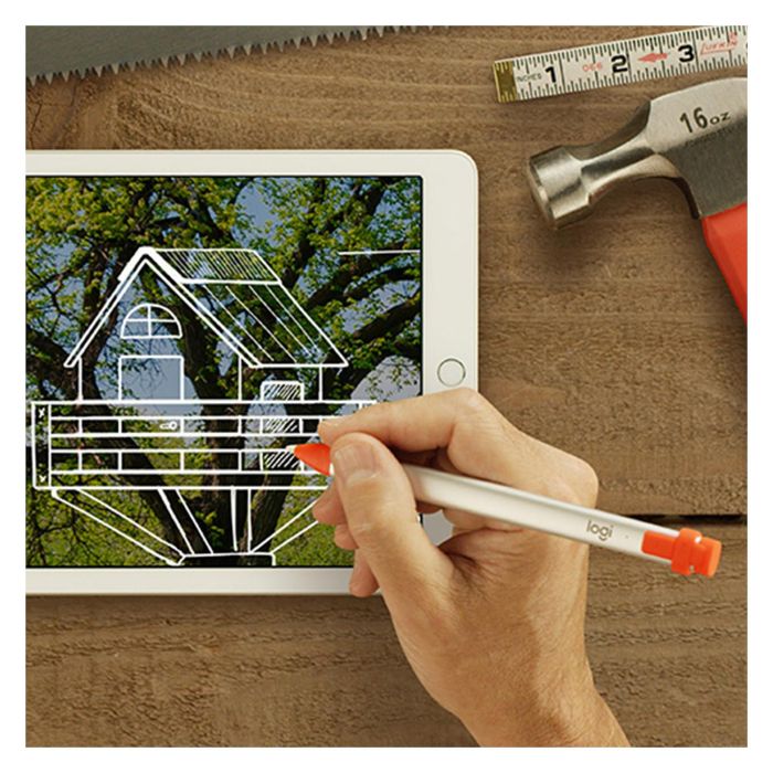 Logitech 914-000034 Lápiz Digital Crayon para iPad con Tecnología Apple Pencil y Carga Lightning 1