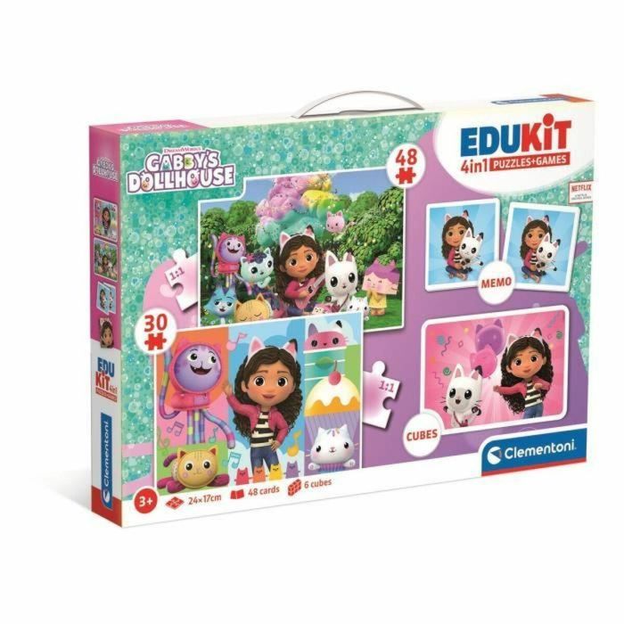 Clementoni CLE18319 Edukit 4 en 1 Gabby y la casa mágica 0 Clementoni CLE18319 Edukit 4 en 1 Gabby y la casa mágica 0