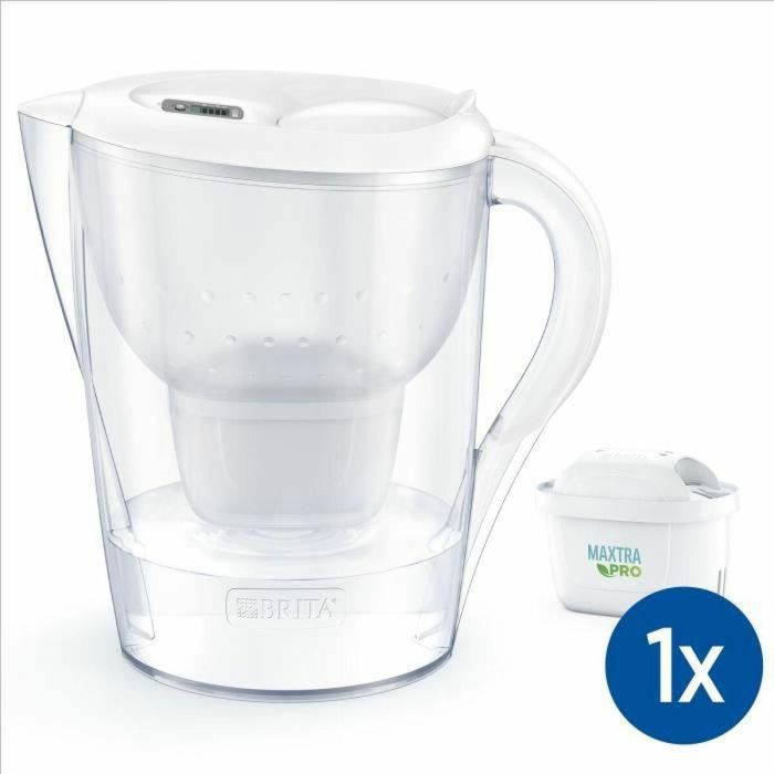 FILTRO BRITA CARAFE Marella XL Blanche (3.5L) incluyó 1 cartucho Maxtra Pro All-1