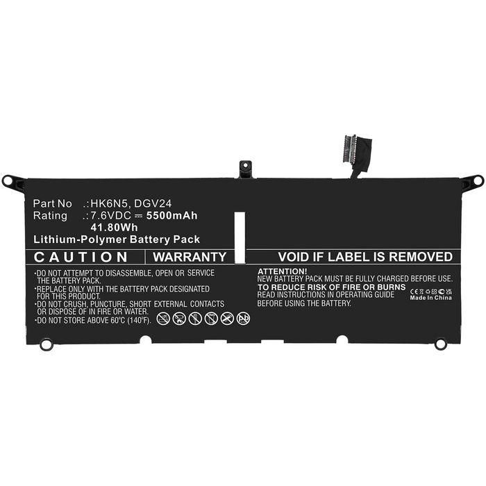 CoreParts Laptop Battery for Dell 41.80Wh Li-ion 7.6V 5500mAh Black, for Inspiron 13 5000 5390, Inspiron 13 5390, Inspiron 13-5390-D1305L, Inspiron 13-5390-D1305S, Inspiron 13-5390-D1505L, Inspiron 13-5390-D1505S, Inspiron 13-5390-D1525L, Inspiron 13-5390 CoreParts Laptop Battery for Dell 41.80Wh Li-ion 7.6V 5500mAh Black, for Inspiron 13 5000 5390, Inspiron 13 5390, Inspiron 13-5390-D1305L, Inspiron 13-5390-D1305S, Inspiron 13-5390-D1505L, Inspiron 13-5390-D1505S, Inspiron 13-5390-D1525L, Inspiron 13-5390