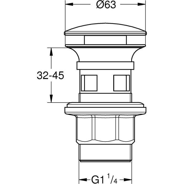Grohe Desagüe clic-clac 2 Grohe Desagüe clic-clac 2