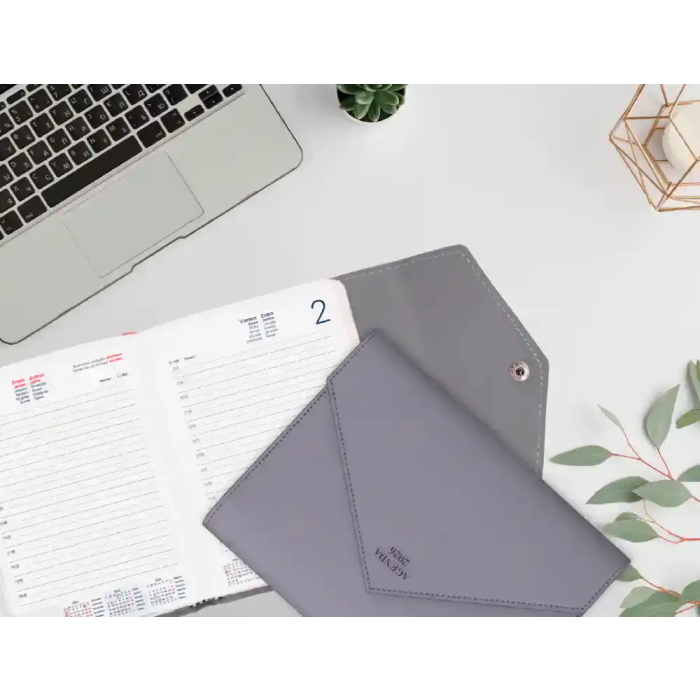 Liderpapel Agenda Psara A5 2026 Día Página Verde Simil Piel Papel 70 gr FSC 3