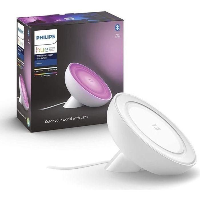 Philips Hue PHI8718699770983 Lámpara Bloom 4ª Generación White & Color Ambiance, Bluetooth, Compatible con Alexa, Google y HomeKit