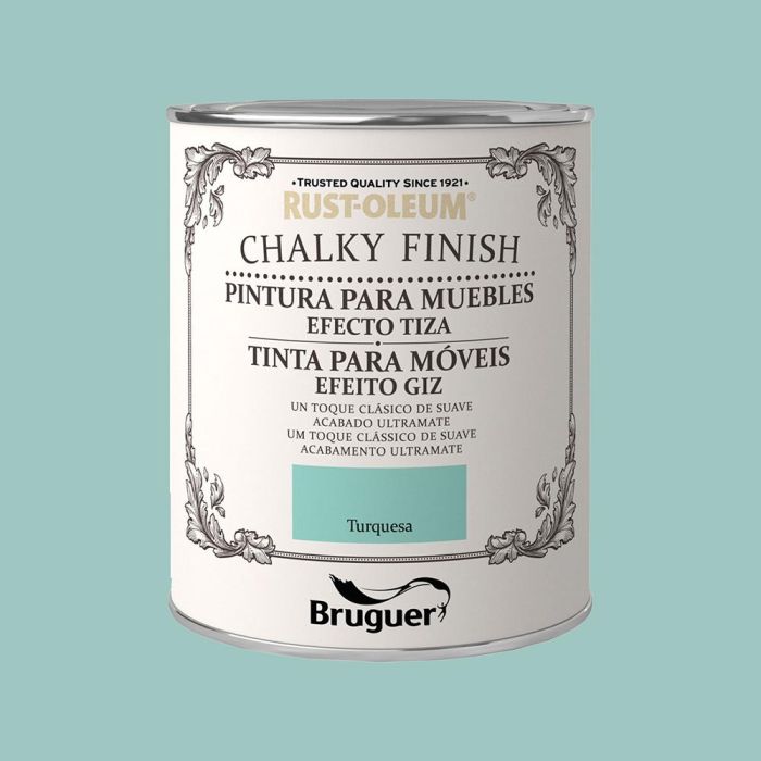 Bruguer Pintura al Agua Efecto Tiza Ultra Mate Turquesa 0,750l 5397560 0 Bruguer Pintura al Agua Efecto Tiza Ultra Mate Turquesa 0,750l 5397560 0