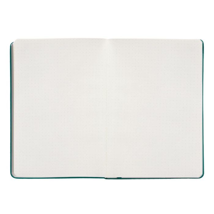 Cuaderno Con Gomilla Antartik Notes Tapa Dura A5 Hojas Puntos Verde Aguamarina 100 Hojas 80 gr Fsc 7