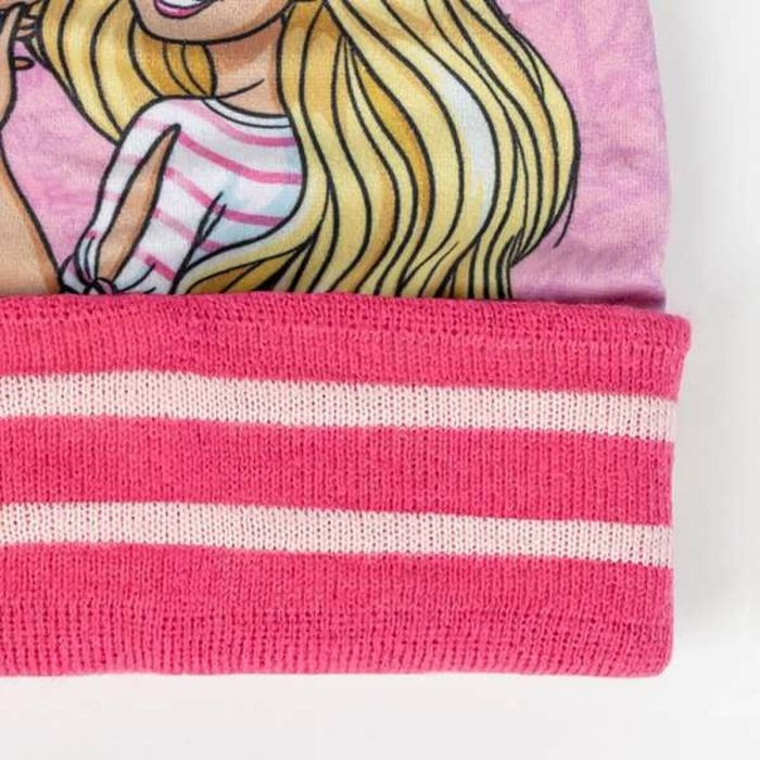 Conjunto 3 piezas snood barbie (gorro, braga cuello y guantes) 2/8 años. 3 Conjunto 3 piezas snood barbie (gorro, braga cuello y guantes) 2/8 años. 3