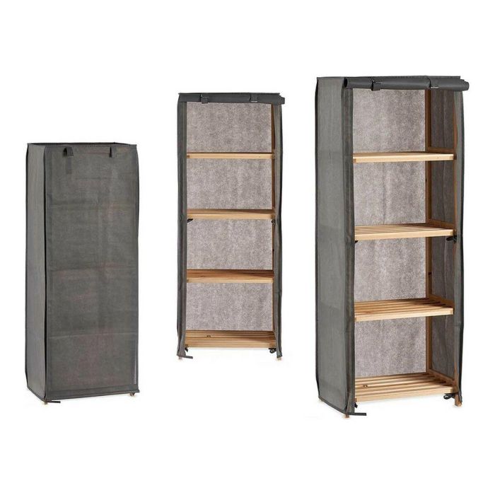 Estantería Kipit MH10228H Marrón Gris Madera 30 x 113 x 42 cm 1 Estantería Kipit MH10228H Marrón Gris Madera 30 x 113 x 42 cm 1