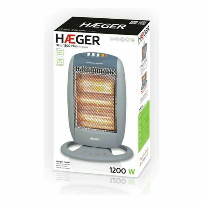 Calefactor Portátil Haeger HH-120.002A Blanco 1200 W 3 Calefactor Portátil Haeger HH-120.002A Blanco 1200 W 3