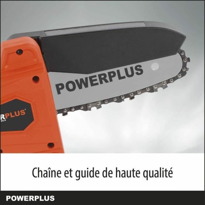 PowerPlus Dual Power PowDPG7572 Motosierra de Batería 20V, Guía 100mm, 14 Dientes (sin batería ni cargador) 4 PowerPlus Dual Power PowDPG7572 Motosierra de Batería 20V, Guía 100mm, 14 Dientes (sin batería ni cargador) 4