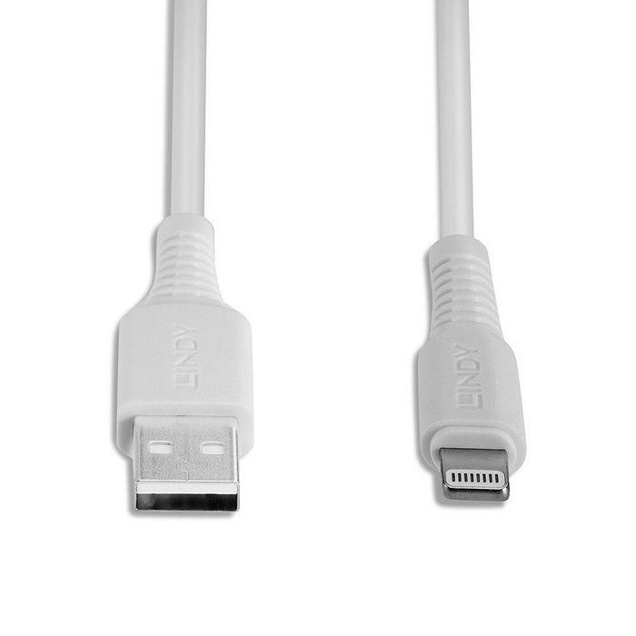Cable USB LINDY 31326 Blanco 1 m 3