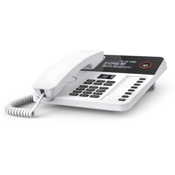 Gigaset DESK 600 Teléfono Fijo Analógico con Cable, Identificador de Llamadas, Pantalla LCD, Escritorio/Pared, Blanco 1 Gigaset DESK 600 Teléfono Fijo Analógico con Cable, Identificador de Llamadas, Pantalla LCD, Escritorio/Pared, Blanco 1