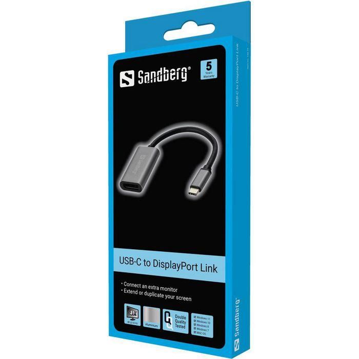 Sandberg USB-C to DisplayPort Link 1 Sandberg USB-C to DisplayPort Link 1