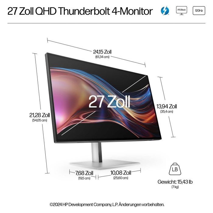 HP Monitor Series 7 Pro 727PU de 27 Pulgadas Quad HD IPS Black Antirreflectante, 2560 x 1440, 5 ms, Negro 6 HP Monitor Series 7 Pro 727PU de 27 Pulgadas Quad HD IPS Black Antirreflectante, 2560 x 1440, 5 ms, Negro 6