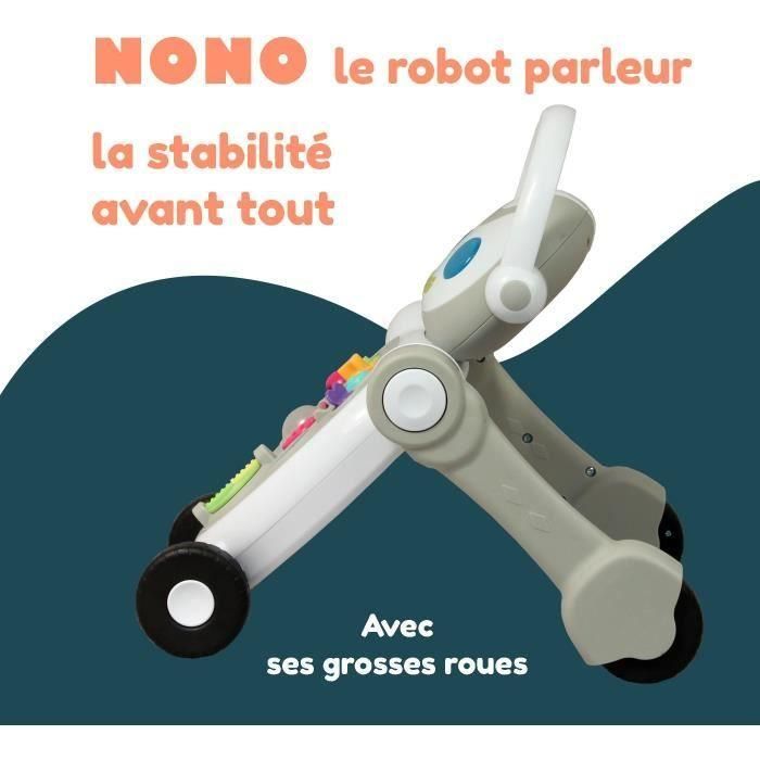 Andador para Bebé - BAMBISOL - Nono el Robot - De 10 a 36 meses - Parlante - Musical - Juegos Electrónicos Interactivos - Blanco 4 Andador para Bebé - BAMBISOL - Nono el Robot - De 10 a 36 meses - Parlante - Musical - Juegos Electrónicos Interactivos - Blanco 4