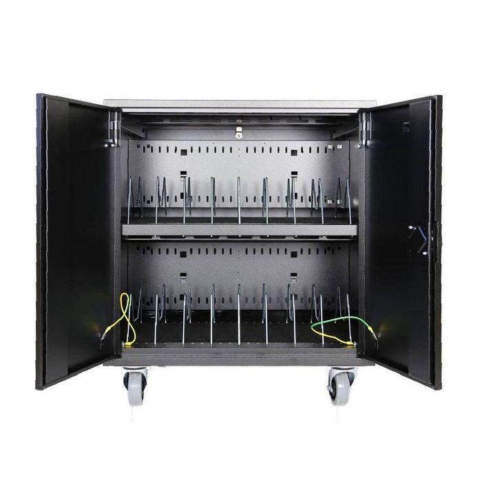 Leba NoteCart Flex 16 Carrito de carga móvil para 16 dispositivos, tablets, portátiles y Chromebooks 3