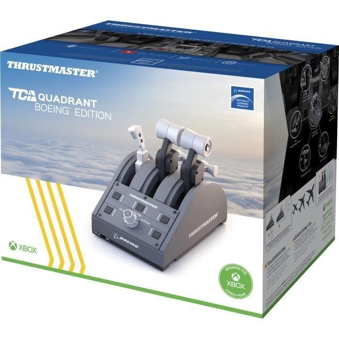 Thrustmaster TCA QUADRANT Boeing Palanca de mando para PC, Xbox Series X/S, One X - Gris, USB, 4060219 3 Thrustmaster TCA QUADRANT Boeing Palanca de mando para PC, Xbox Series X/S, One X - Gris, USB, 4060219 3