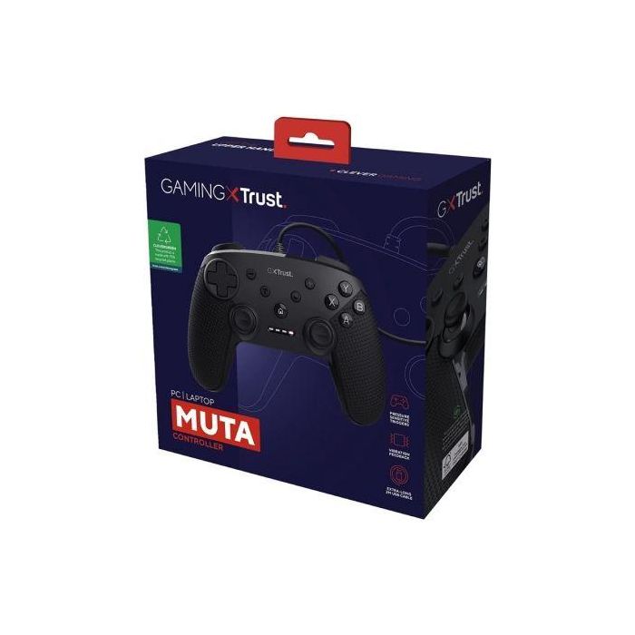 Trust Gaming Controlador Gaming GXT 541 MUTA PC Cableado con Gatillos Sensibles a la Presión y 75% Materiales Reciclados 4