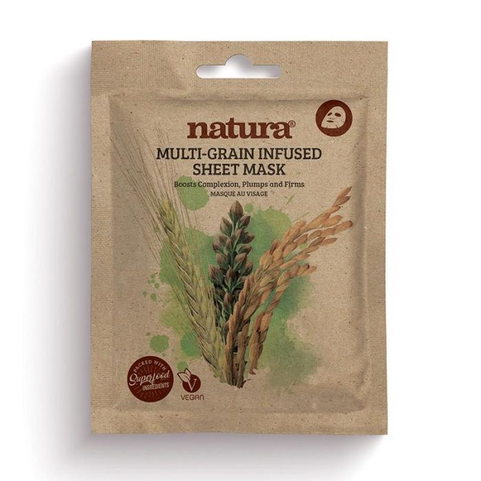 Natura Multi Grain Infused Sheet Mask 22 mL Natura