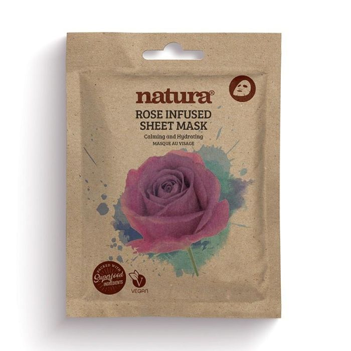 Natura Rose Infused Sheet Mask 22 mL Natura