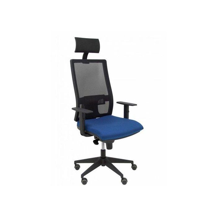 Silla Piqueras Y Crespo Horna Brazos Regulables Cabecero Incluido Mecanismo Sincro Apoyo Lumbar Respaldo Malla Transpirable Y Asiento Tapizado Bali Azul Marino