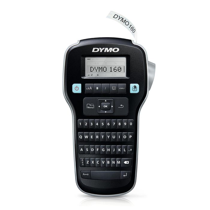 Dymo Rotuladora Electrónica Label Manager LM160 - Teclado QWERTY, Múltiples Fuentes y Símbolos para Etiquetas Personalizadas