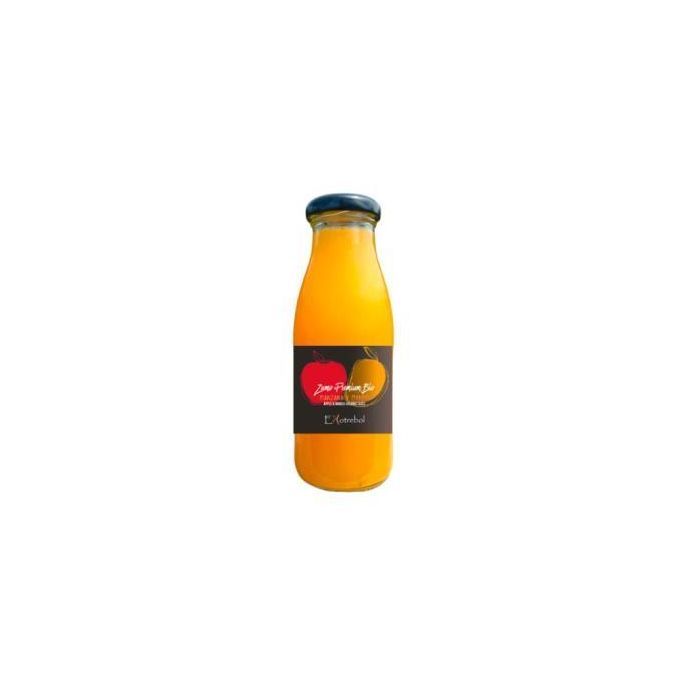 EKOTREBOL Zumo Manzana Mango Premium 250 ml Bio, Prensado en Frío, Sin Conservantes ni Aditivos, No Concentrado
