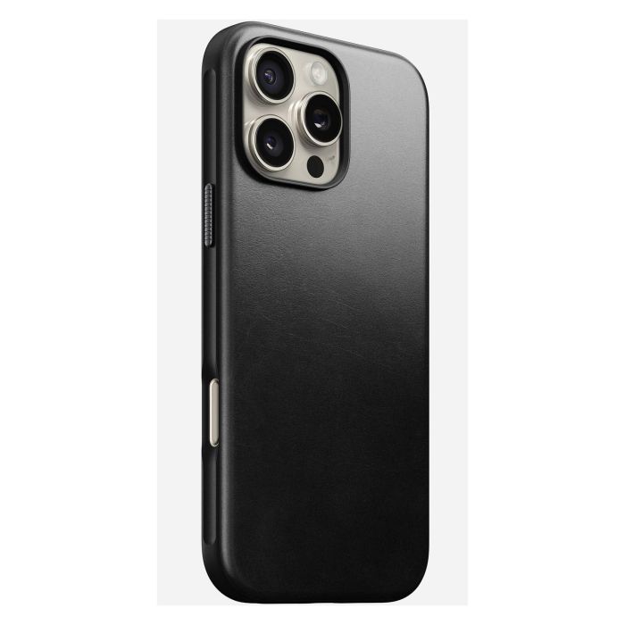 Nomad Funda Modern Leather Case para iPhone 16 Pro Max, Negro, Cuero Horween, Compatible con MagSafe, Protección Anticaídas 0 Nomad Funda Modern Leather Case para iPhone 16 Pro Max, Negro, Cuero Horween, Compatible con MagSafe, Protección Anticaídas 0