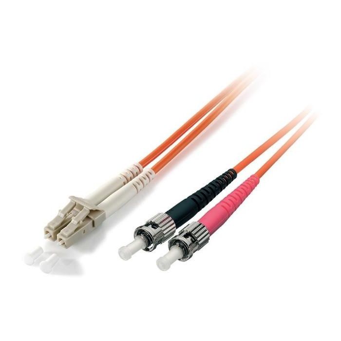 Equip 254231 Patchkabel LC a ST 1m Singlemode Duplex OS2 Fibra Óptica LSZH Amarillo