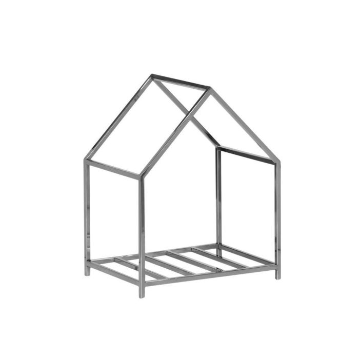 DKD Home Decor Leñera Moderno Inox Plateado 40 x 30 x 50 cm