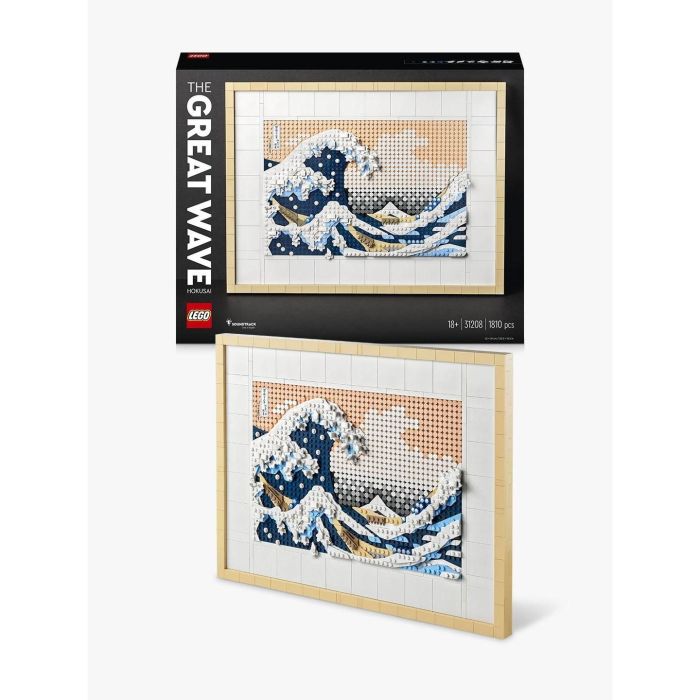 LEGO Art 31208 Hokusai - The Great Wave, Decoración de la pared japonesa, ocio creativo, adultos 7