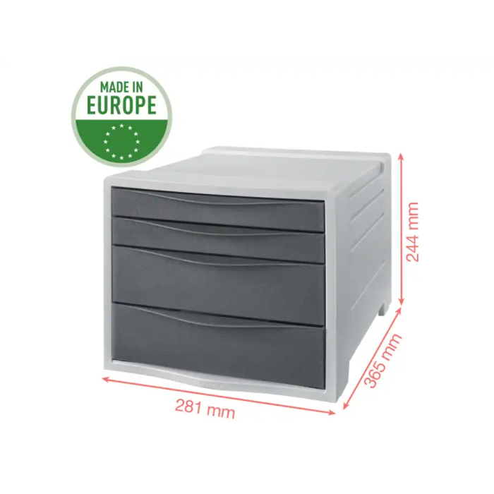 Esselte Fichero Cajones Sobremesa Colour Breeze Plástico, 2 Cajones Grandes y 2 Pequeños, Colores Surtidos 1 Esselte Fichero Cajones Sobremesa Colour Breeze Plástico, 2 Cajones Grandes y 2 Pequeños, Colores Surtidos 1