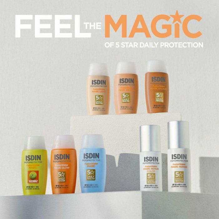 Isdin Fotoprotector Facial Fusion Water Magic SPF50 50 ml - Protector Solar de Fase Acuosa, Ultraligero y de Absorción Inmediata 1 Isdin Fotoprotector Facial Fusion Water Magic SPF50 50 ml - Protector Solar de Fase Acuosa, Ultraligero y de Absorción Inmediata 1