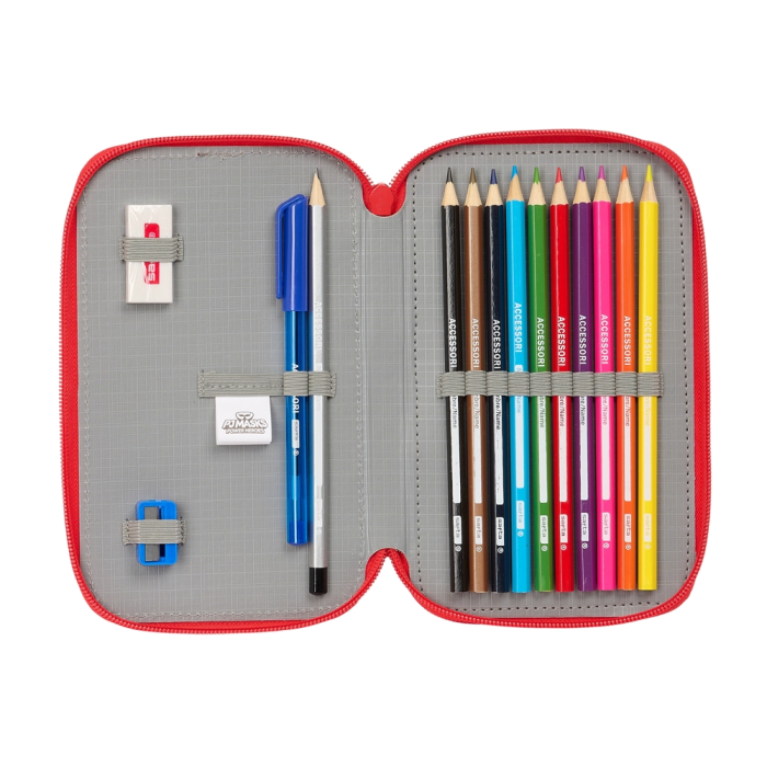 Estuche Escolar PJ Masks Ready Azul marino 12.5 x 19.5 x 4 cm 28 piezas 3 Estuche Escolar PJ Masks Ready Azul marino 12.5 x 19.5 x 4 cm 28 piezas 3