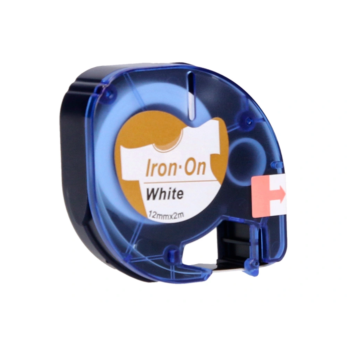 Q-connect Cinta para Rotuladora Letratag LT-100, Negro/Blanco, 12mm x 4m, Compatible con Dymo 3