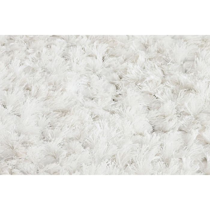 DKD Home Decor Alfombra Urban Blanca Antideslizante de Poliéster 230 x 160 cm - 2600gsm 3